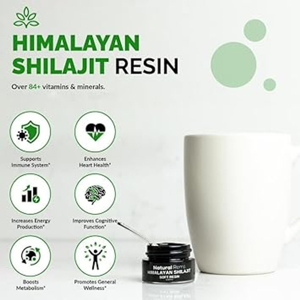 Organic Shilajit - Shilajit Pure Himalayan Organic - Pure Shilajit Fulvic Acid Supplement - Shilajit Energy And Focus Supplement - Holistic Health Supplements