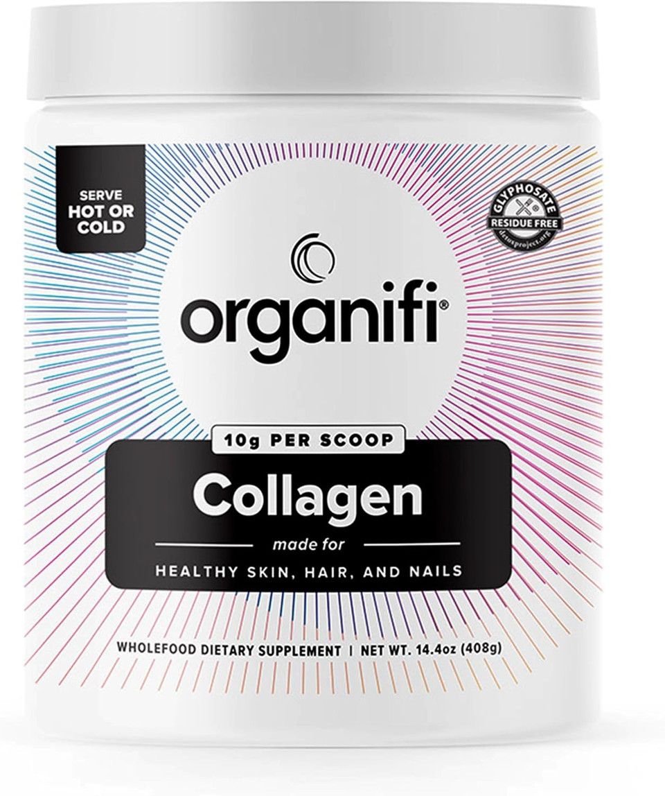 Organifi Collagen Powder - Fuller Hair, Stronger Nails, And Radiant Skin - Replenish And Rebuild Your Body - Gluten-Free, Dairy-Free, And Soy-Free Hydrolyzed Multi Collagen Peptides, 30 Servings