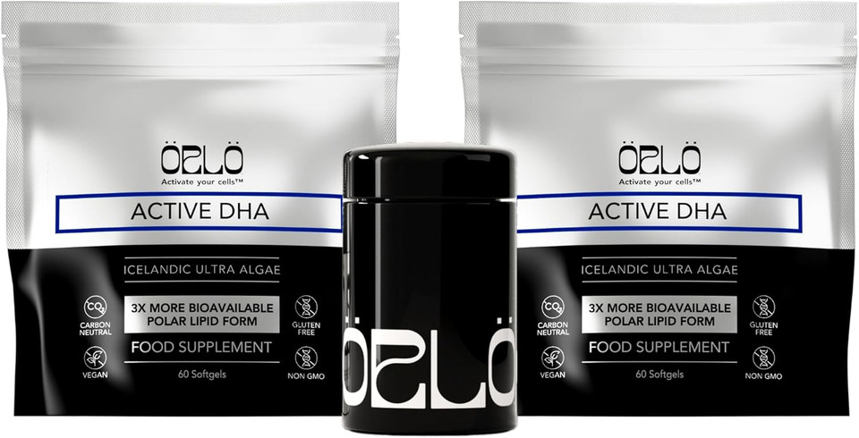 Orlo Dha - Vegan Dha Omega 3 Supplement - Triple Strength Omega3S - Plant Based Dha & Epa Fatty Acids Algae Omega-3 Oil - Krill Or Fish Oil Alternative (120 Mini Softgels Kit)