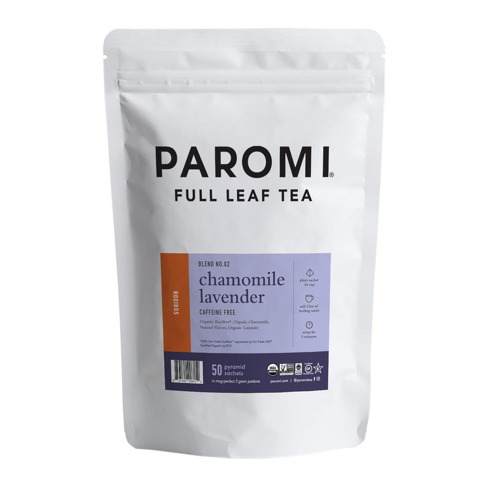 Paromi Chamomile Lavender Rooibos, Resealable Pouch, 50 Count