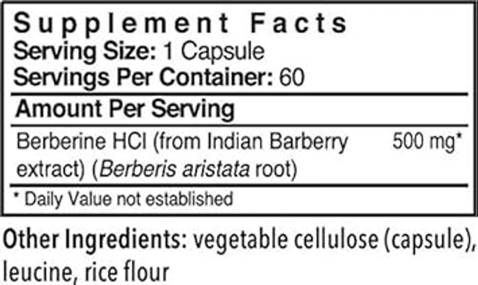 Patient One Berberine 500 Mg | Supplement To Support Heart And Gi Health* | 60 Capsules