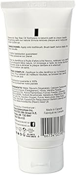Peppermint Toothpaste | Non-Abrasive And Plaque-Free | Sulphate, Gluten & Fluoride Free | Tea Tree Oil, Baking Soda & Calcium Carbonate | Whitens Teeth | For Adults | 90 Ml