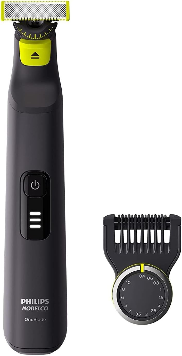 Philips Norelco Oneblade 360 Pro Hybrid Electric Shaver & Trimmer, With 12-In-1 Comb, Qp6531/70