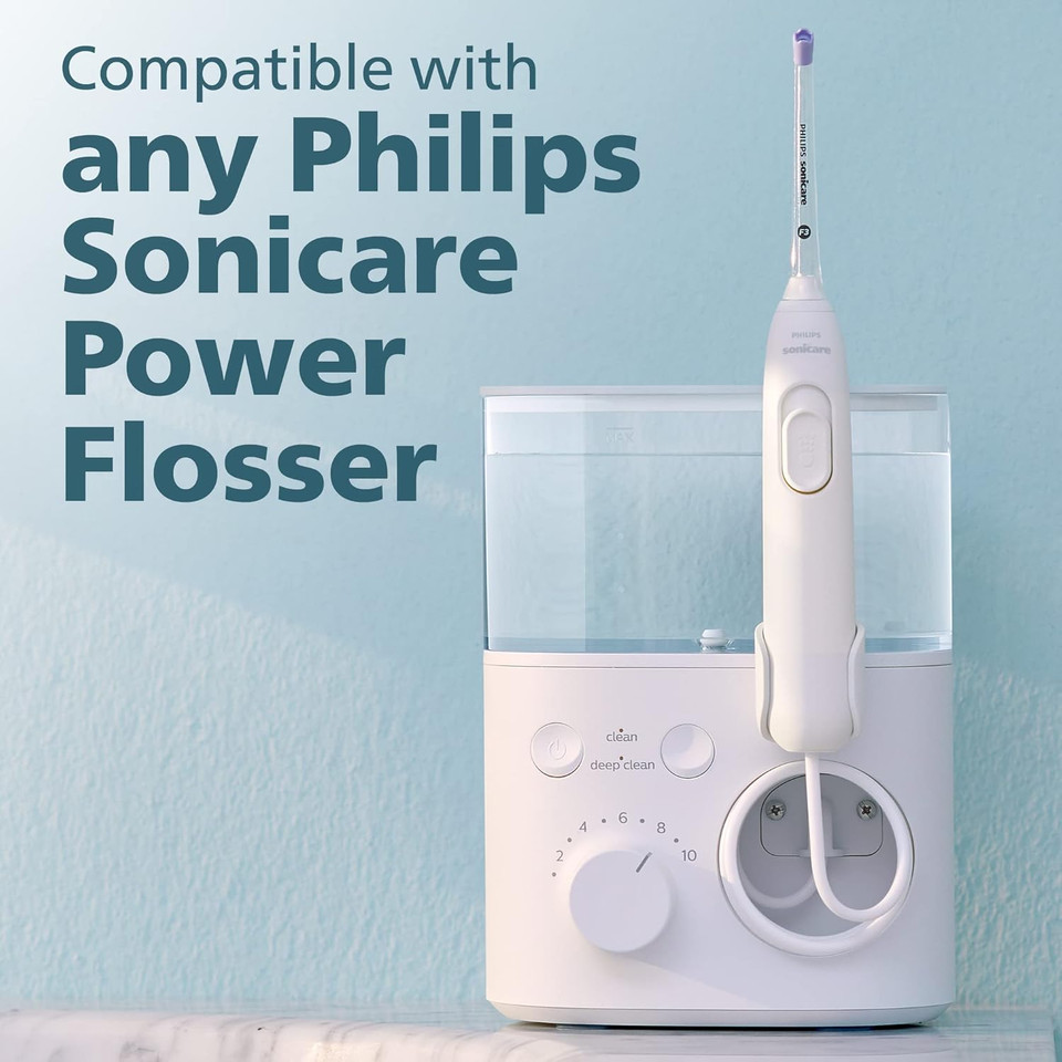 Philips Sonicare Power Flosser Comfort Tips (F2), 2Pk, White Hx3052/00