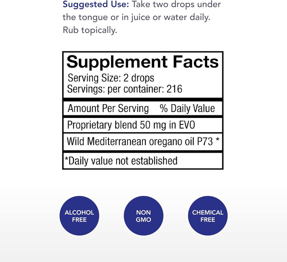 Physician'S Strength Oregawild - 30 Ml - 100% Wild Oregano Oil - 432 Servings