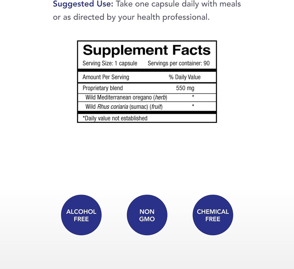 Physician'S Strength Wild Oregano-Plus - 90 Capsules - Supports Healthy Immune System, Digestion & Bones And Joints - Non-Gmo - 90 Servings