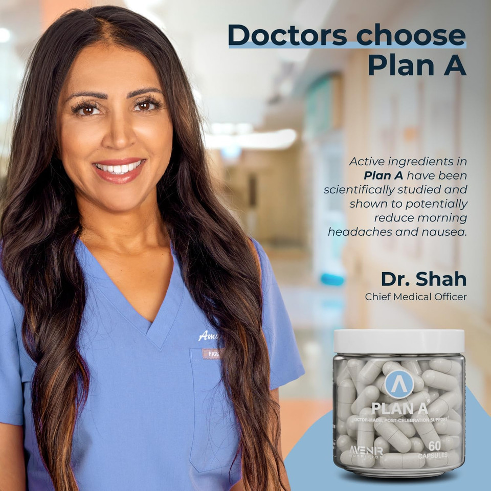 Plan A - Post-Celebration Relief & Morning Restore, Dehydration & Headache Support - Dihydromyricetin Dhm & L Cysteine - 45 Capsules