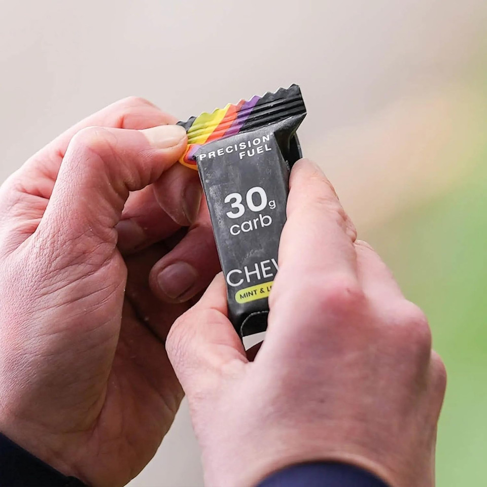 Precision Fuel Pf 30 Chew Energy Chews - Carbohydrate Fuel For Endurance, Lightweight & Portable, 30G Carbs - Ideal For Long Runs, Rides & Workouts - Original Flavour (4 Chews)