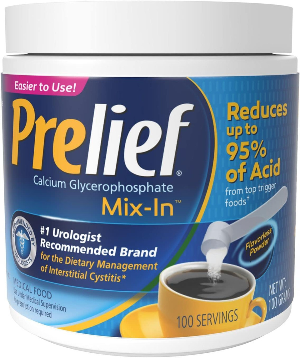 Prelief Powder Jar With Serving Scoop, 100 Servings