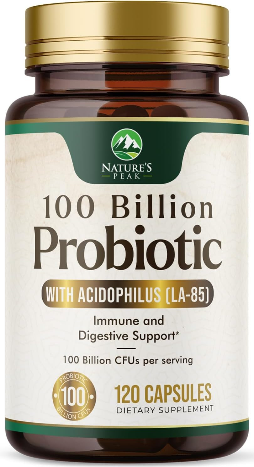 Probiotics For Women'S Digestive Health - 100 Billion Cfu, 16 Strains With Prebiotics, Supports Immune, Gut Health, Ph, Gas & Bloating, Best Probiotic For Women & Men, Shelf Stable - 120 Capsules
