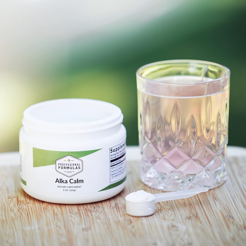 Professional Formulas Alka Calm- Effervescent Magnesium & Potassium Powder With Vitamin C- Refreshing Raspberry Lemonade Flavor- Supports Healthy Hydration, Energy, Nerve & Muscle Function- 55 Serving