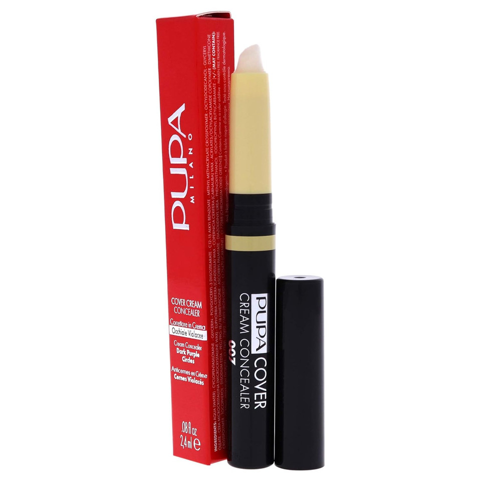 Pupa Milano Cover Cream Concealer - Offers Light To Medium Coverage - Corrects Dark Circles And Imperfections - Blendable Formula Enriched With Vitamin E - Neutralizes Skin - 003 Dark Beige - 0.08 Oz