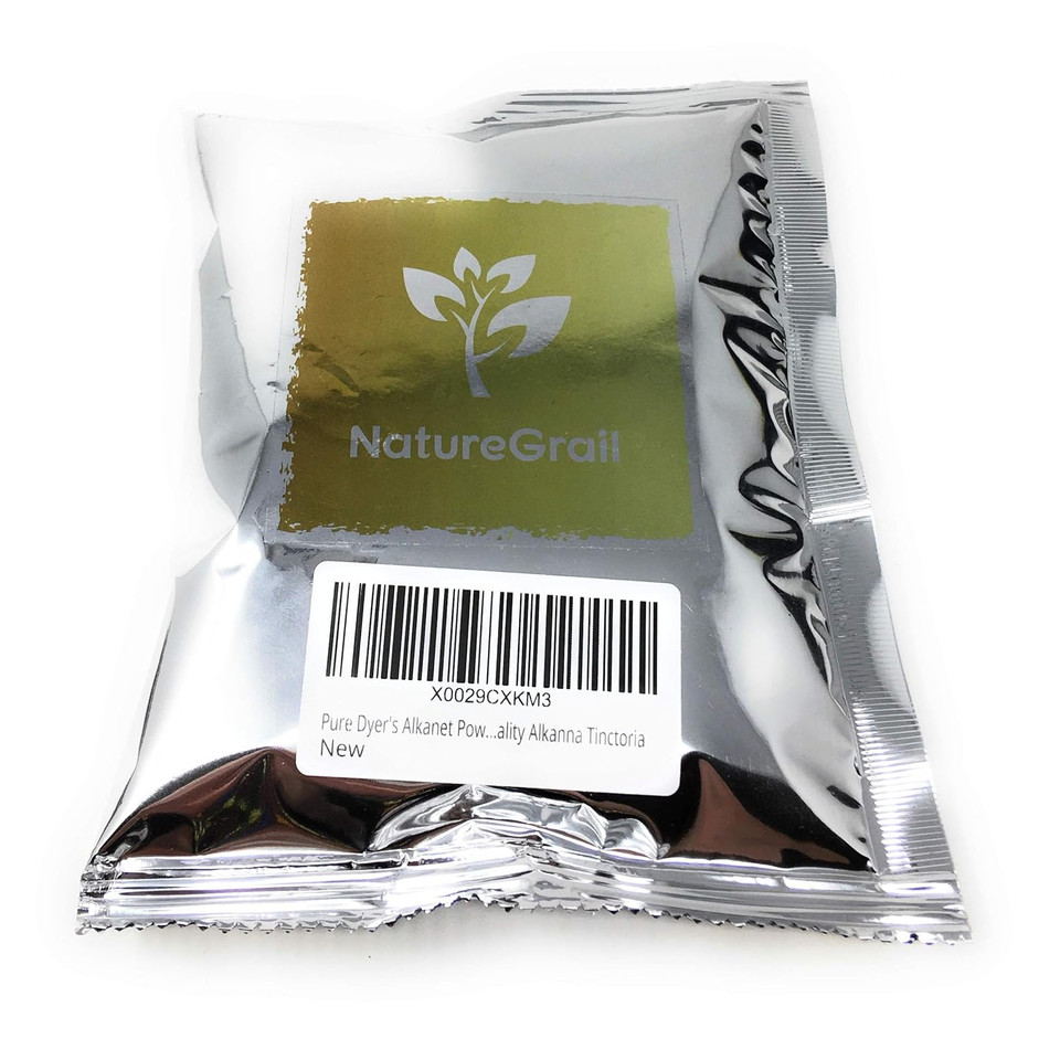 Pure Dyer'S Alkanet Powder (Alkanna Tinctoria) - Natural Textile Dye - 100% Natural Powdered Alkanet - Herbs Alkanet Root Powder (Net Weight 1.76Oz/50G)