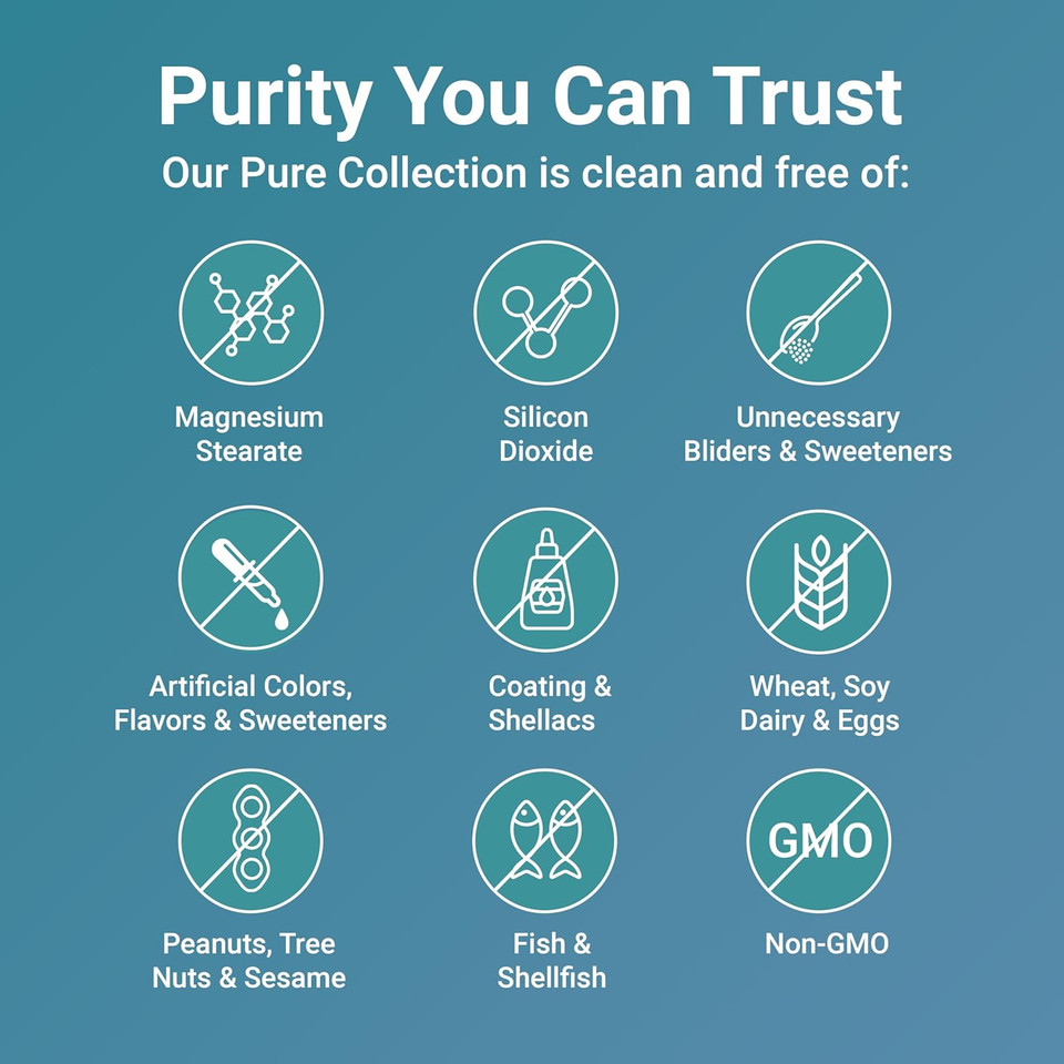 Pure Vitamin C 2,000Mg, 240 Veggie Capsules | Highly Bioavailable Fat & Water Soluble Forms | Max Potency | Antioxidant & Immune Support Supplement | Easily Absorbed, Non-Gmo, Filler Free