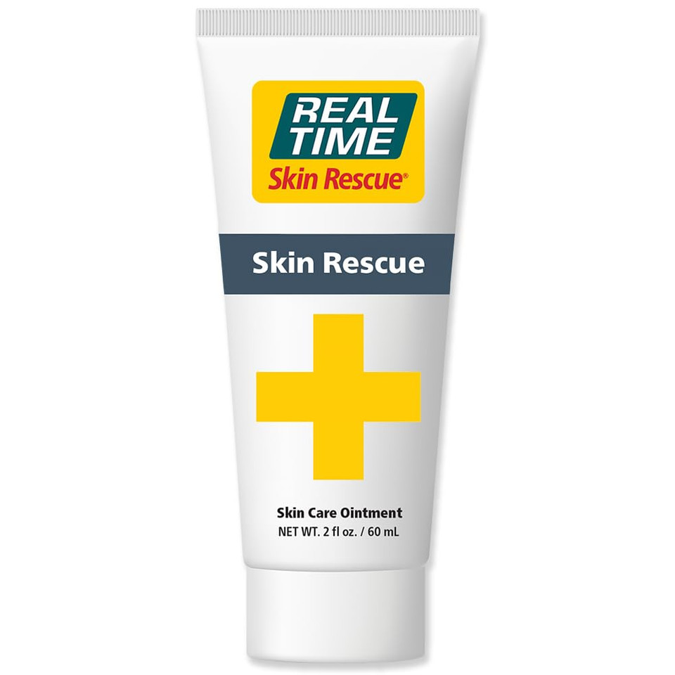 Real Time Skin Rescue Ointment - 2 Ounce Tube | Intensive Skin Relief For Dryness, Irritation, Burns, And Scars