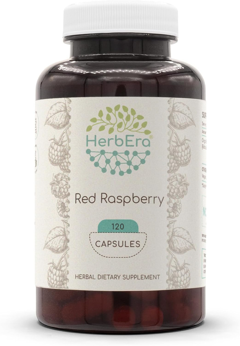 Red Raspberry 120 Capsules, 500 Mg, Red Raspberry (Rubus Idaeus) Dried Leaf (120 Capsules)