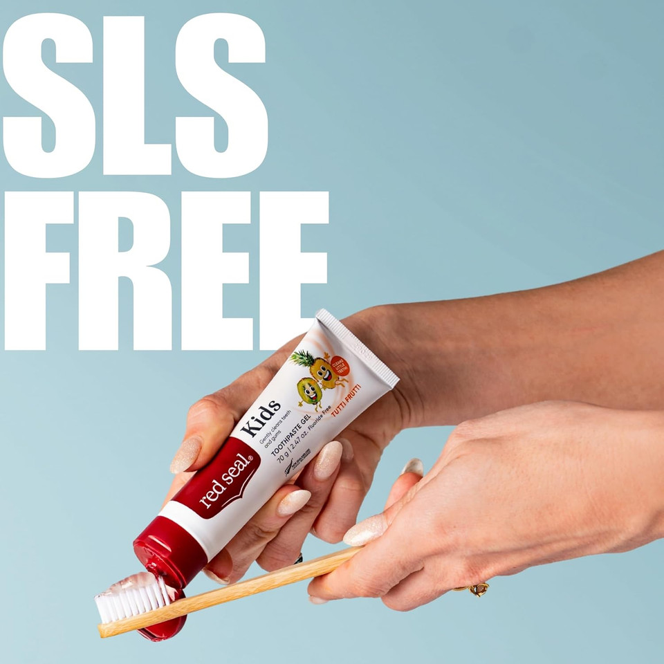 Red Seal Flouride Free Family Toothpaste Bundle - Baking Soda And Kids Natrue Certified Natural Toothpaste, No Additives, Sls Free, Organic, Vegan Friendly