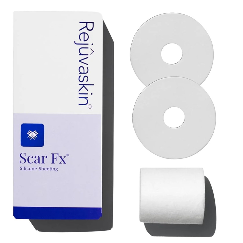 Rejuvaskin Scar Fx Silicone Sheeting, Silicone Tape For Breast Scars, 3 Circular Shaped, 1 Sheet, Soften, Flatten & Reduce The Appearance Of Scars