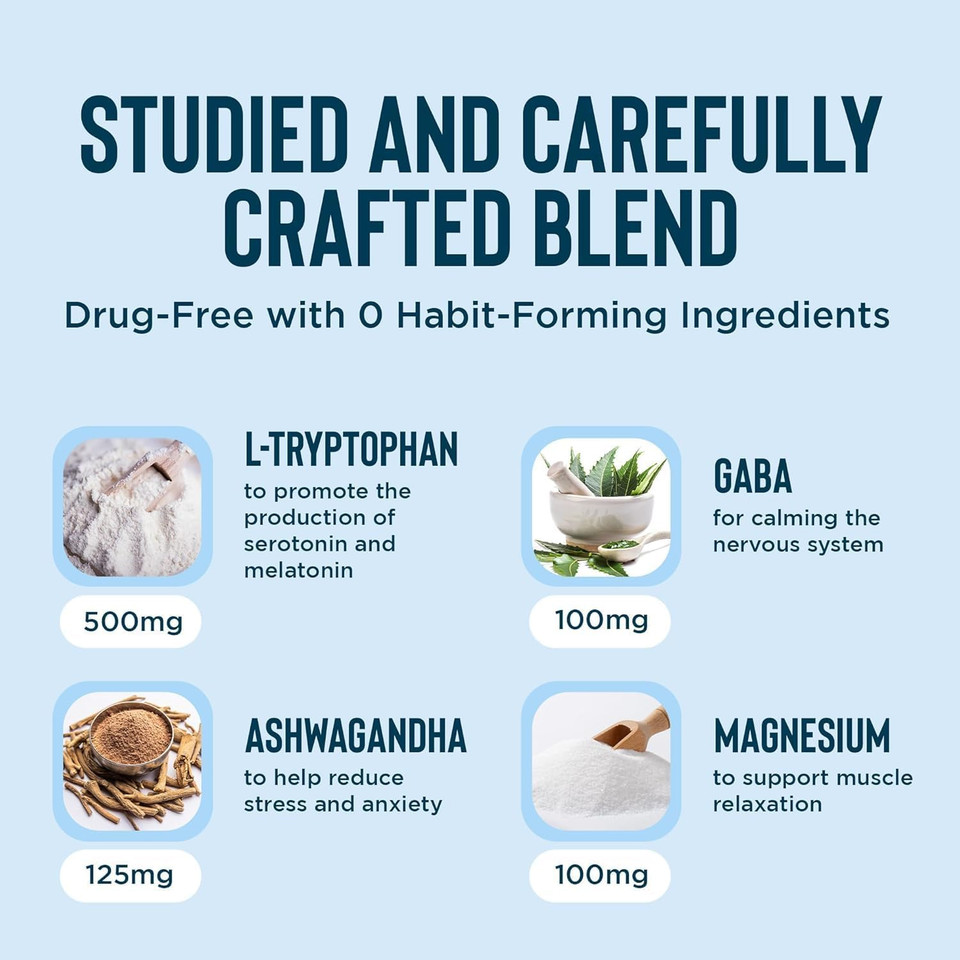 Relaxium Sleep Aid, Melatonin With Magnesium Glycinate, Valerest & Ashwagandha, Non-Habit Forming Sleep Supplement, 60 Vegan Capsules, 30-Day Supply