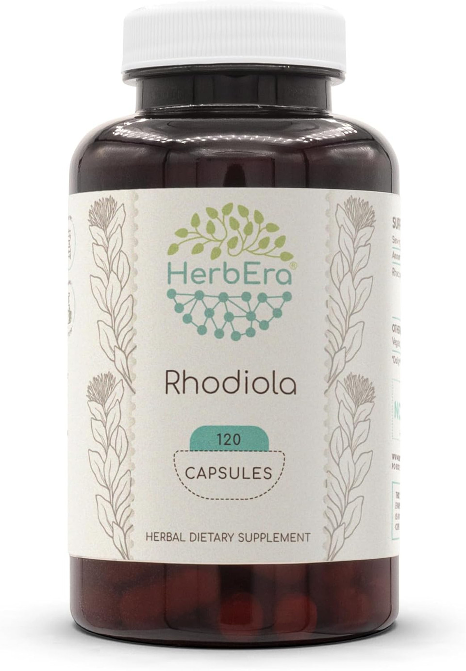 Rhodiola 120 Capsules, 500 Mg, Rhodiola (Rhodiola Rosea) Dried Root (120 Capsules)