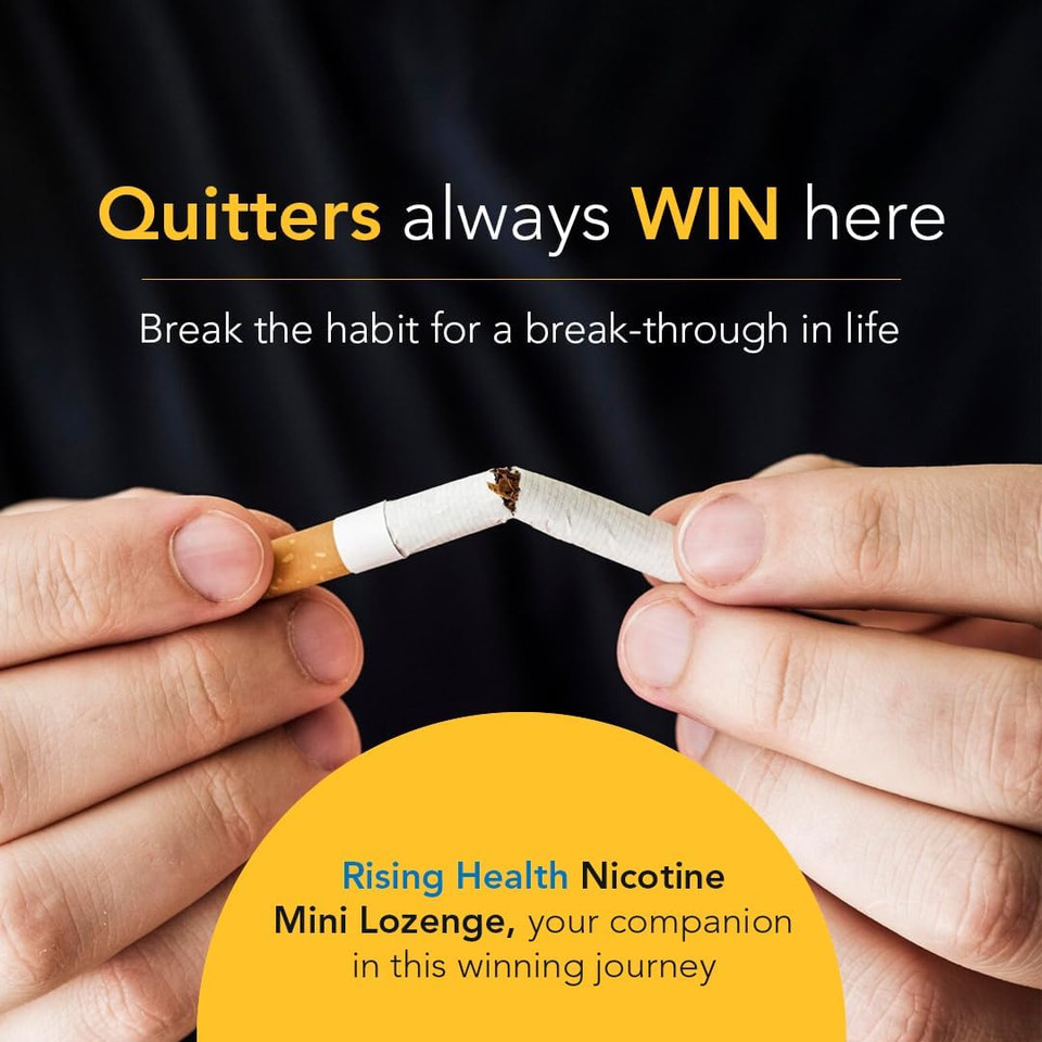 Rising Health - Nicotine Polacrilex Coated Gum 4Mg (Nicotine), Coated Mint Flavor, Stop Smoking Aid; Quit Smoking With Nicotine Gum, 100 Count (4Mg)