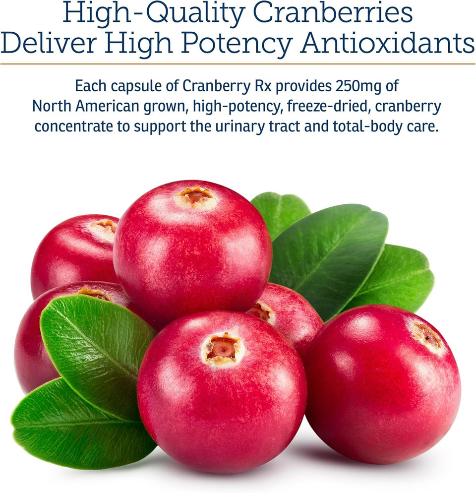 Rx Vitamins Cranberry Capsules - Cranberry Supplement For Dogs And Cats - Supports For Urinary Tract Health And Bladder Health - Cat Uti Remedy And Dog Uti Prevention - Boost Immune Support - 90 Count