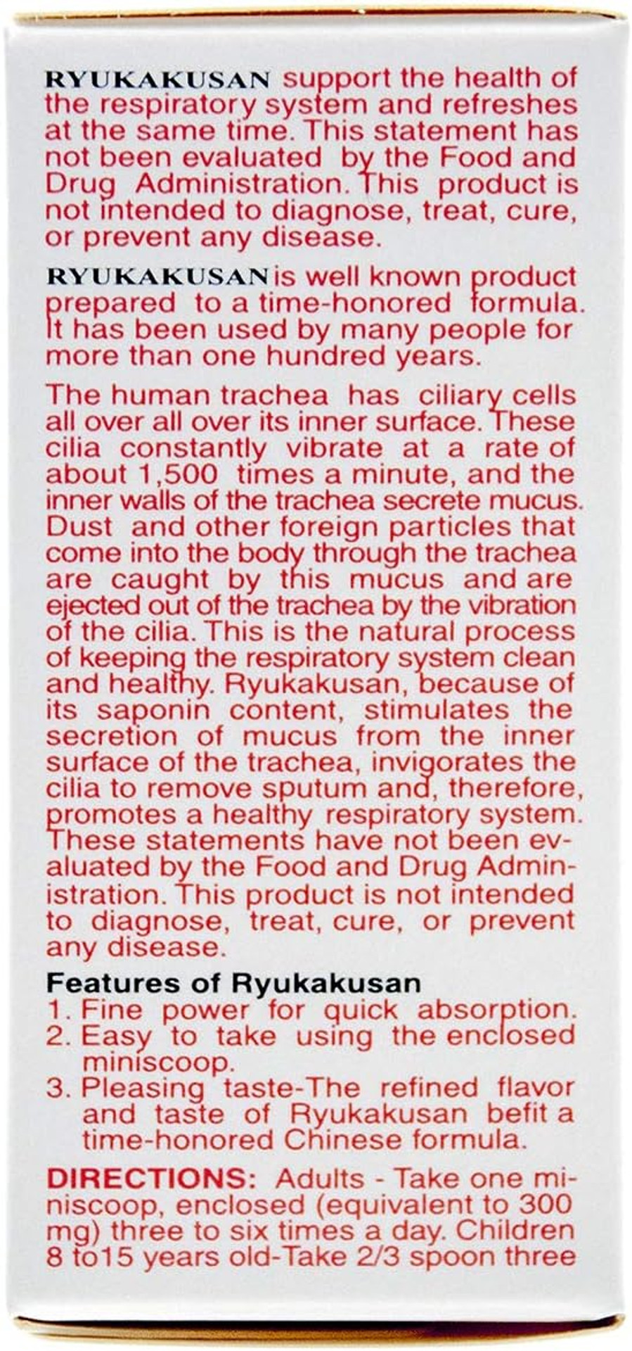 Ryukakusan Herbal Powder (Cough Suppressant, Throat & Respiratory Health) (0.71 Oz) (1 Box)