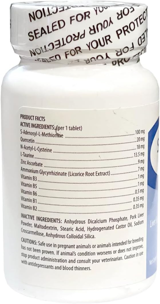 Samelq Liver Support For Dogs And Cats -100 Mg (60 Chewable Tablets)