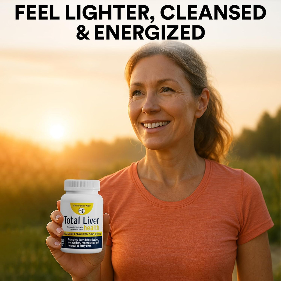 See Yourself Well Total Liver Health Supplement With Milk Thistle, Dandelion Root, Yarrow, Burdock Root, And Artichoke  120 Vegan Capsules For Liver Function Support