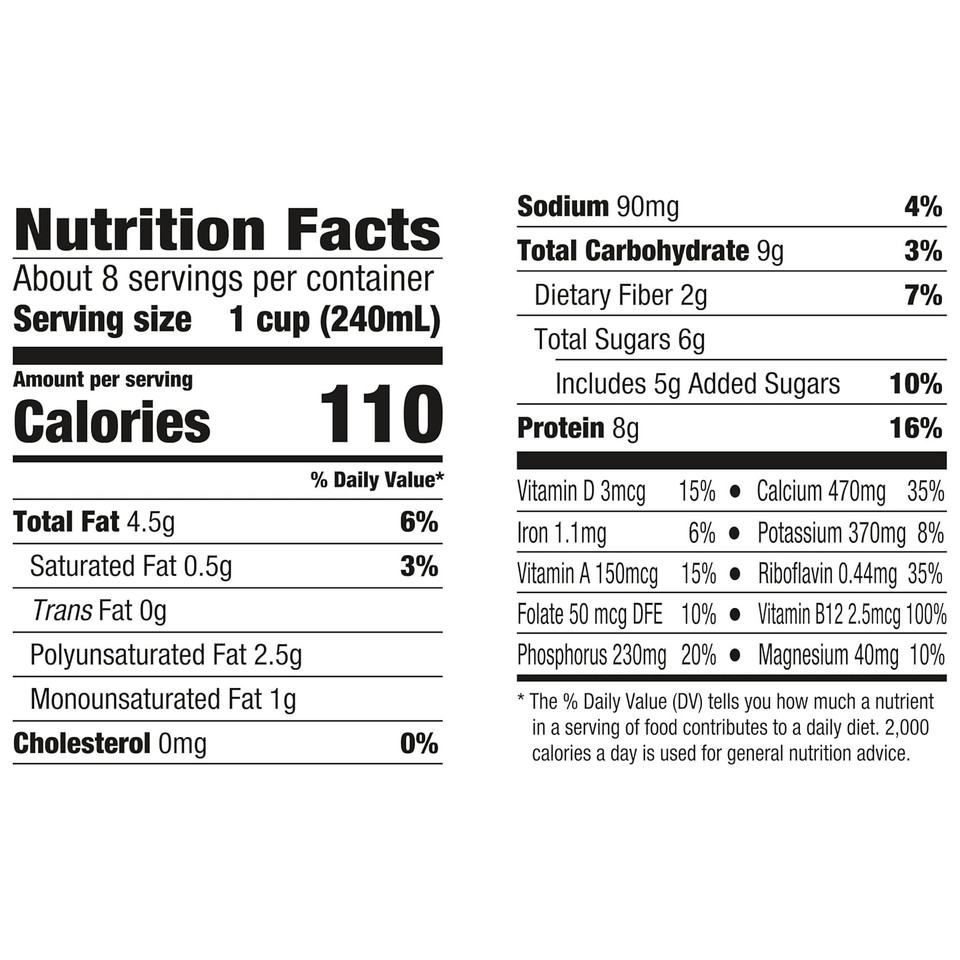 Silk Soymilk, Original, Dairy-Free, Vegan, Non-Gmo Project Verified, Half Gallon, 64 Fl Oz