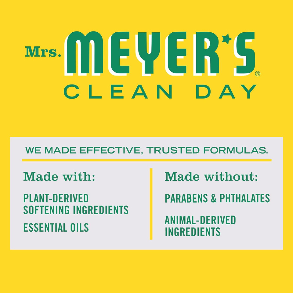 Mrs. Meyer'S Clean Day Liquid Fabric Softener, Infused With Essential Oils, Paraben Free, Honeysuckle, 32 Oz (32 Loads)