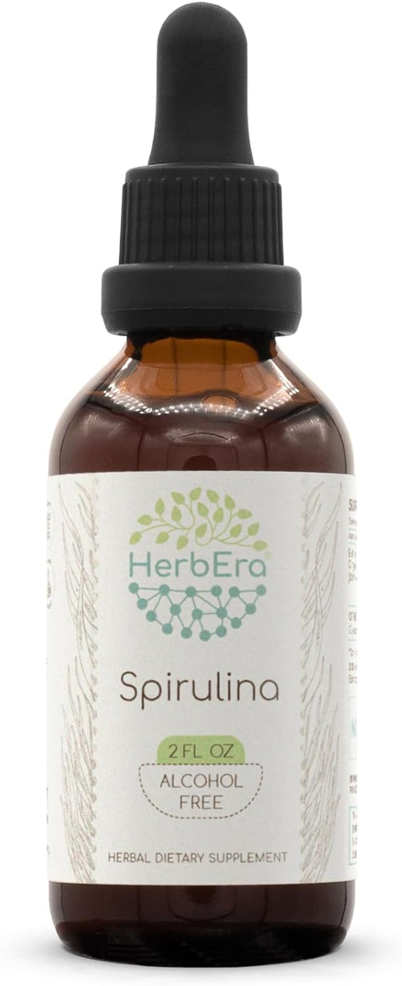 Spirulina B120 Alcohol-Free Herbal Extract Tincture, Concentrated Liquid Drops Natural Spirulina (Arthrospira Platensis) Dried Leaf (4 Fl Oz)