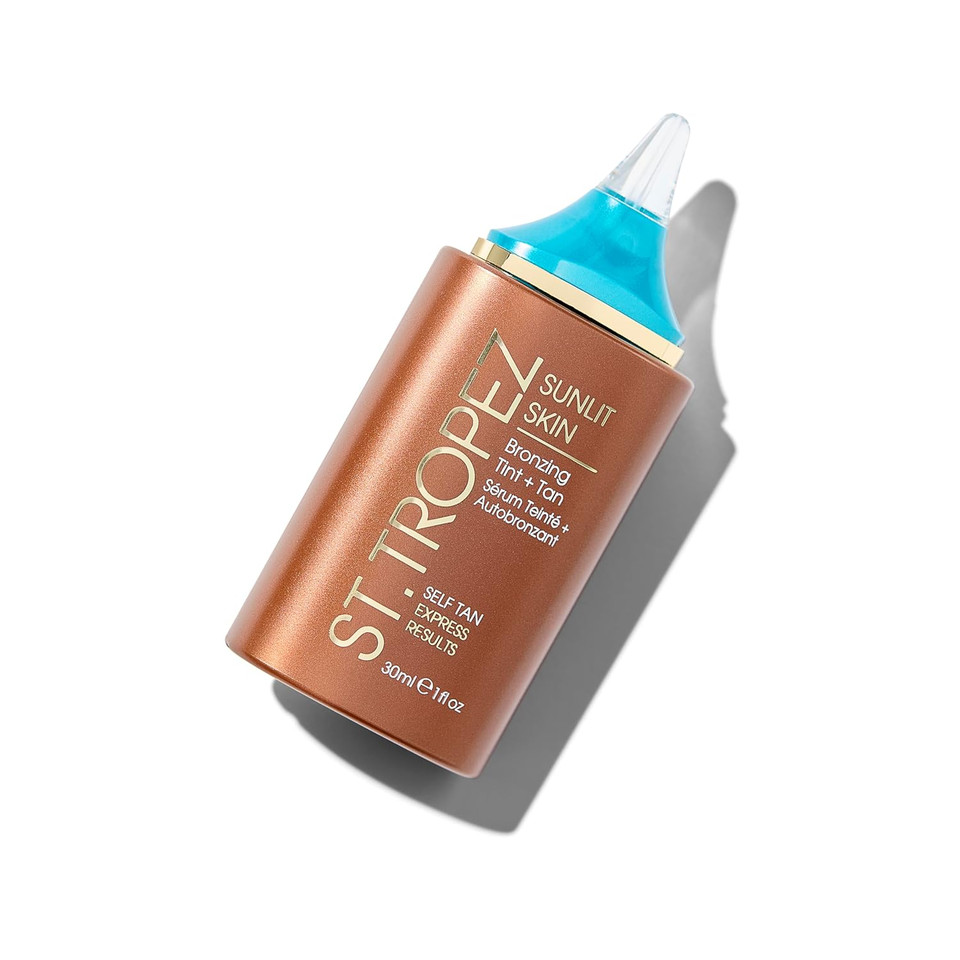 St. Tropez Sunlit Skin Bronzing Tint And Self Tan Face Serum, 1 Fl Oz