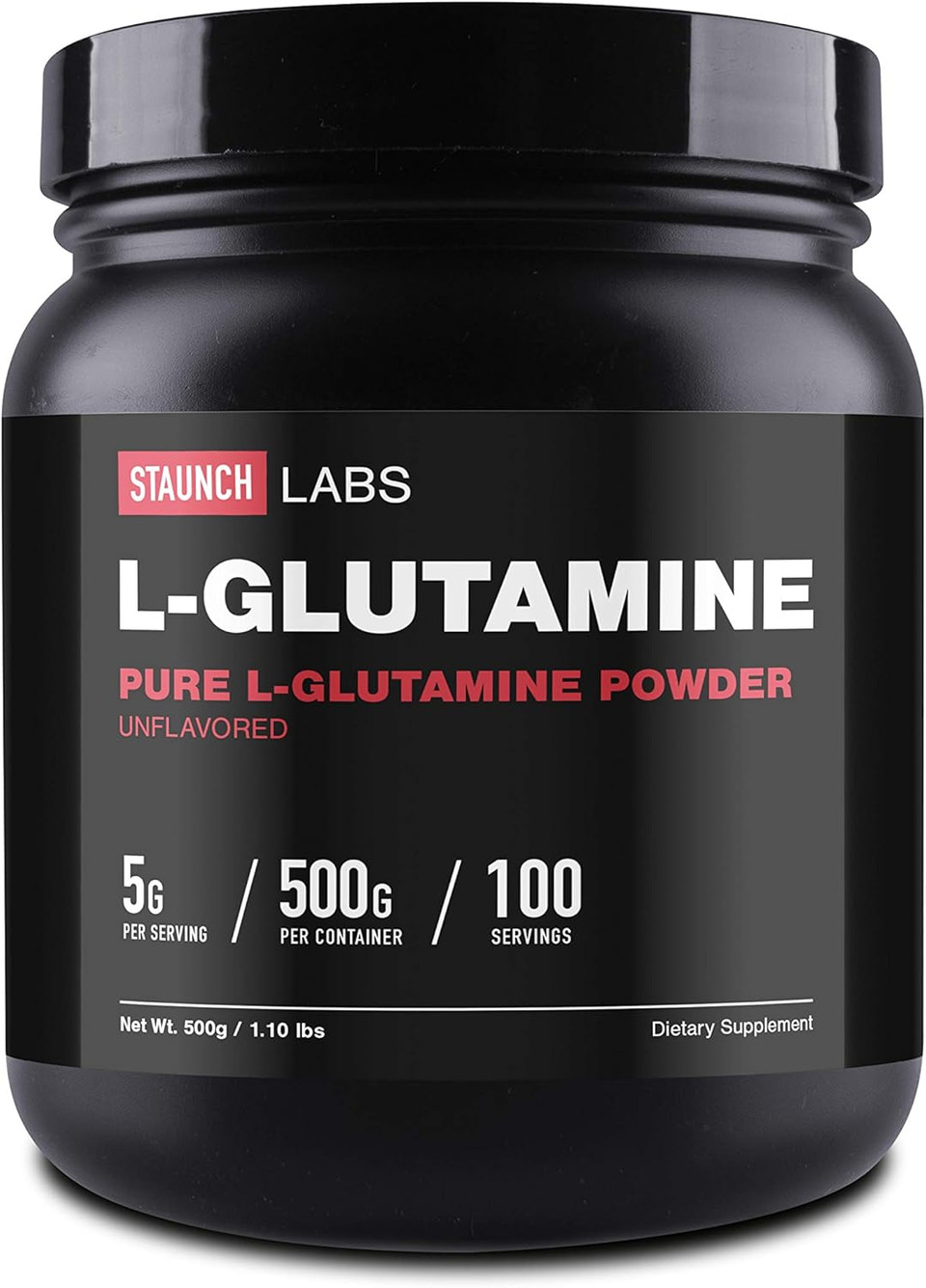 Staunch L-Glutamine Powder 100 Servings - 500 Grams