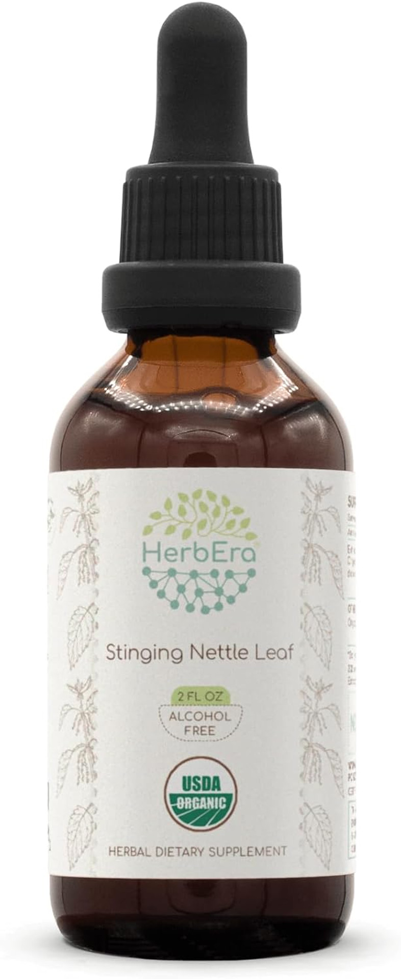 Stinging Nettle Leaf B120 Alcohol-Free Herbal Extract Tincture, Concentrated Liquid Drops Natural Stinging Nettle (Urtica Dioica) 4 Fl Oz