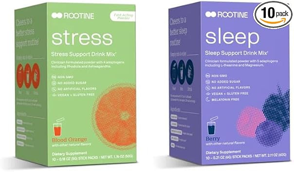 Stress And Sleep Bundle Adaptogen Drink Mix - 10Pk