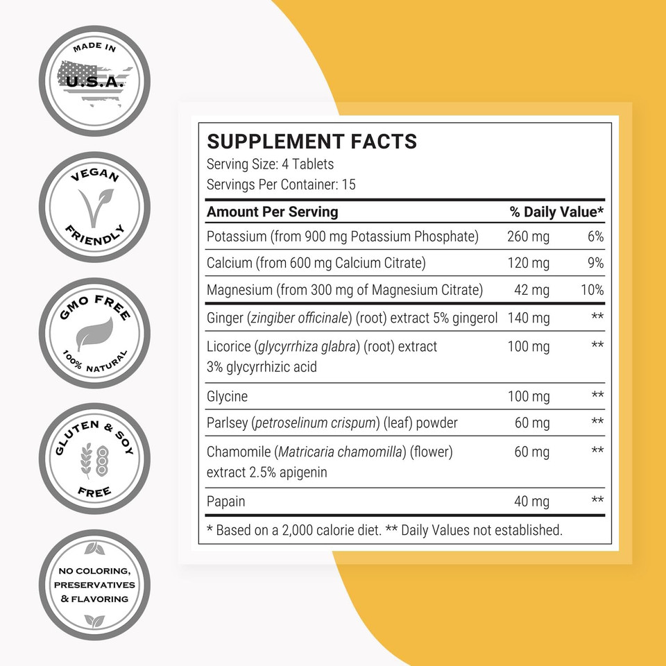 Supersmart - Alkaline Formula Supplement (Advanced Formula) - With Potassium Phosphate, Calcium & Magnesium Citrate - Ph Balance | Non-Gmo & Gluten Free - 60 Tablets