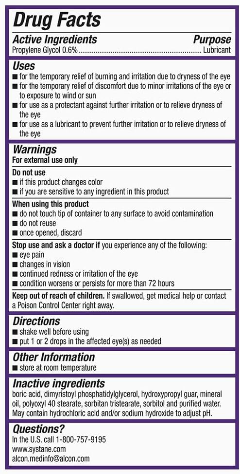 Systane Complete Unit-Dose Preservative-Free Eye Drops 30Ct Single-Use Vials For Dry Eye Relief