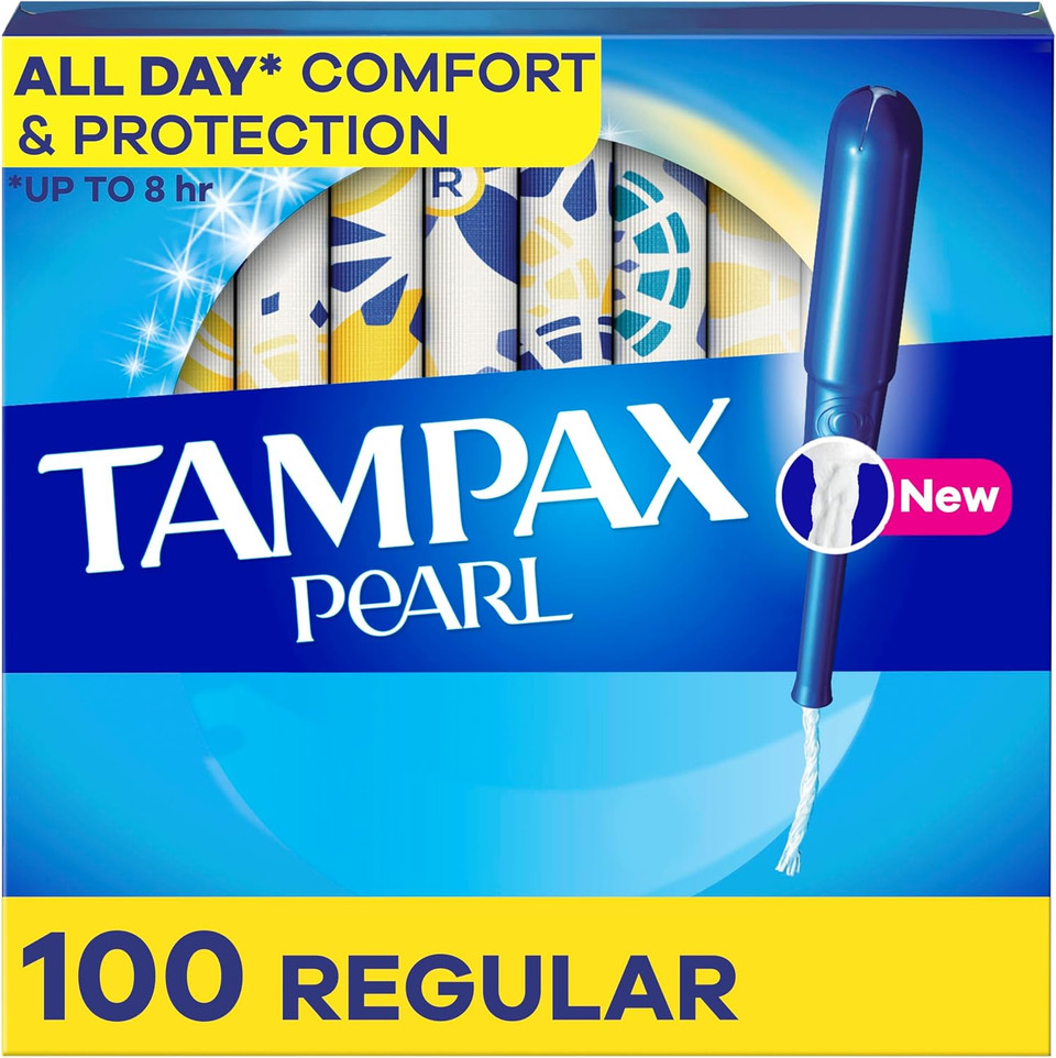 Tampax Pearl Tampons, With Leakguard Braid, Regular Absorbency, Unscented, 36 Count