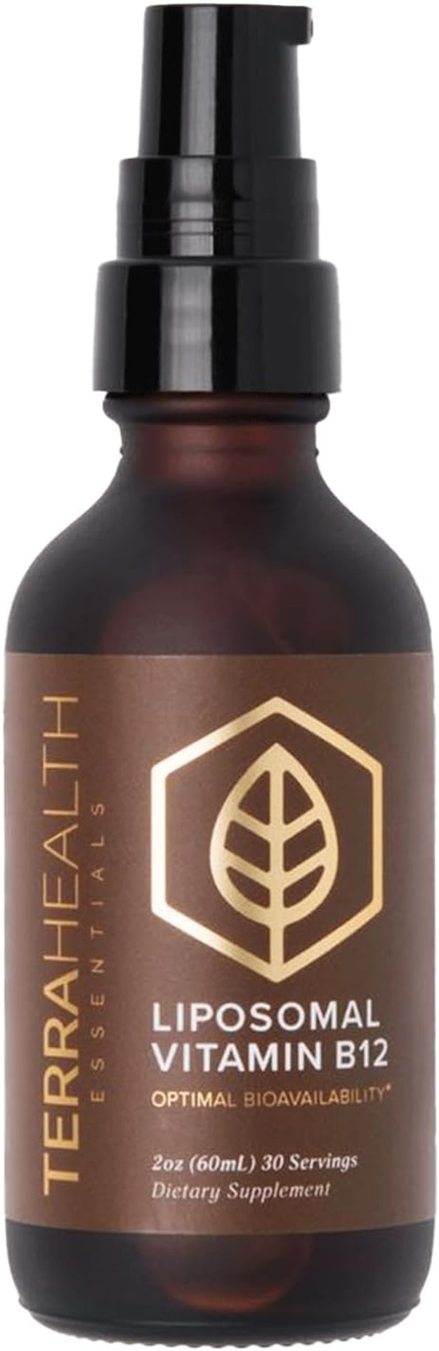 Terra Health Essentials - Liposomal B12 | Support Energy & Mood, Promote Memory, Aid Immune System (1 Bottle, 30 Day Supply)