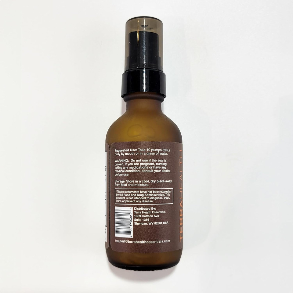 Terra Health Essentials Liposomal Curcumin Drops - Joint Support Supplement With Turmeric And Black Pepper - 5X Higher Absorption And Great Tasting - 30 Servings - Vegan And All Natural