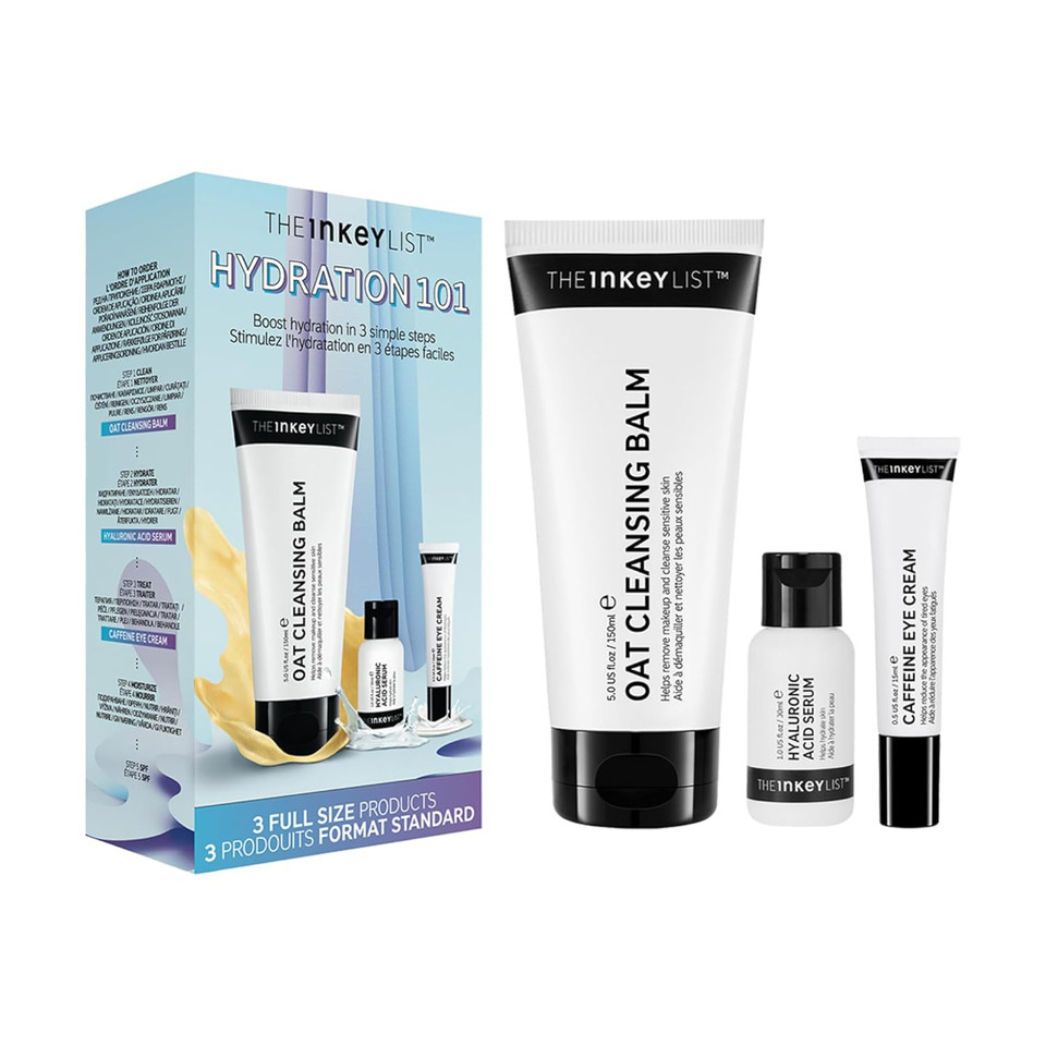 The Inkey List Hydration 101 Set, Hydrating Skin Care, Combats Dry Skin, Vegan Friendly, Suitable For All Skin Types