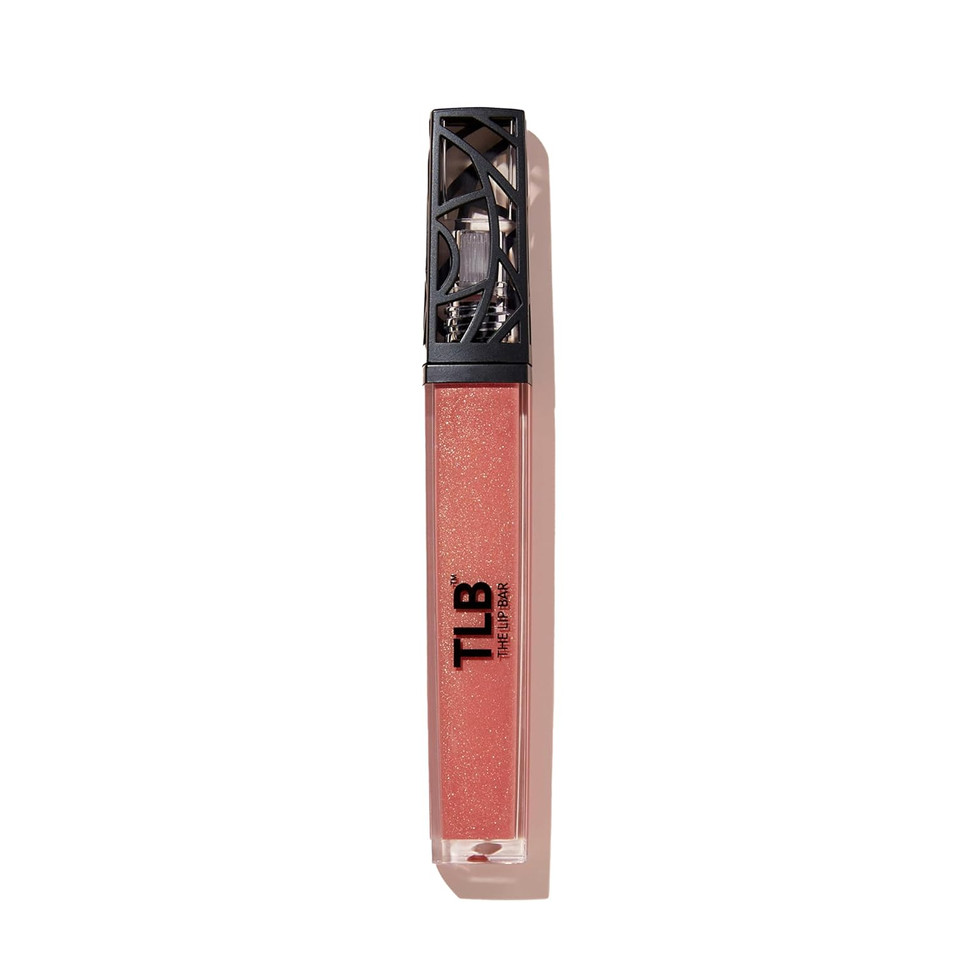 The Lip Bar - Lip Gloss, Baddie (Shimmer Pink) - Gloss Up Sheer Finish - Smooth, Not Sticky Formula - Moisturizing Coconut Oil, Olive Oil, Argan Oil & Vitamin E - Vegan & Cruelty Free - .30 Fl Oz