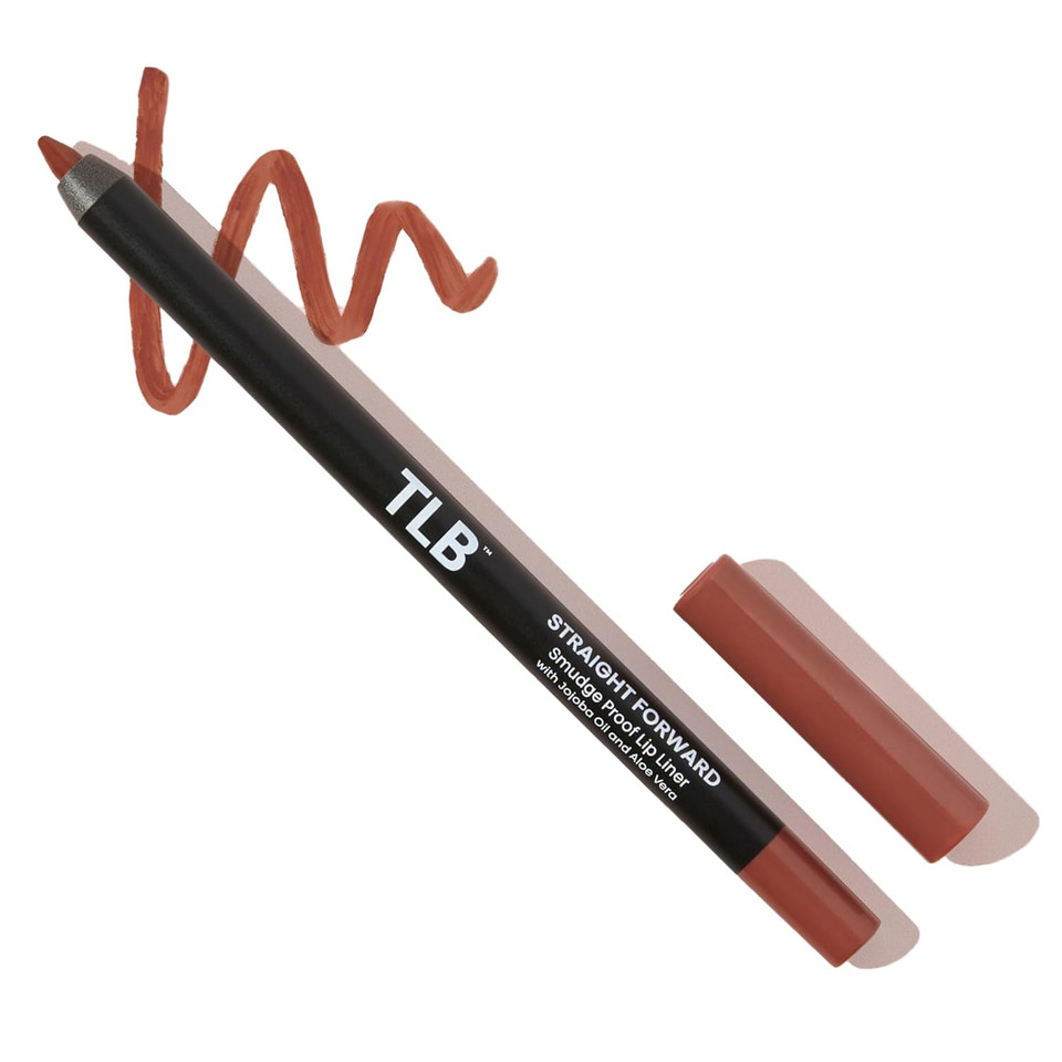 The Lip Bar - Lip Liner, Straight Face (Deep Red) - High Pigment & Super Creamy - Smudge Proof & Water Resistant - Jojoba Oil, Aloe Vera, Coconut Oil, & Vitamin E - Vegan & Cruelty Free - .042 Oz