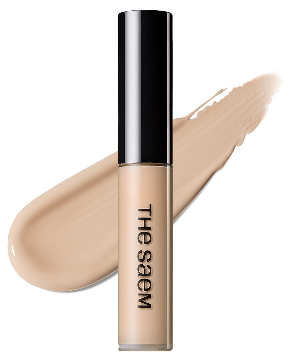 Thesaem Cover Perfection Tip Concealer, Liquid Multi-Use Concealer, Full Coverage Makeup For Acne Dark Spots Dark Circles Hyperpigmentation And Blemishes, 0.2 Fl.Oz. (#2 Rich Beige)