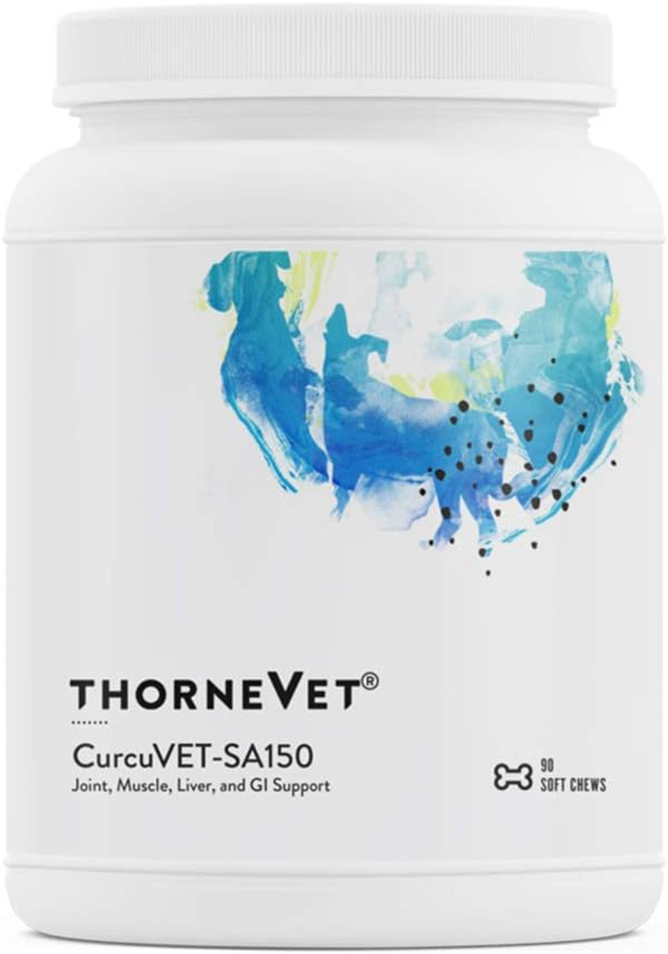 Thornevet Curcuvet-Sa150  Joint, Muscle, Liver & Gi Support For Medium & Large Dogs, 90 Soft Chews