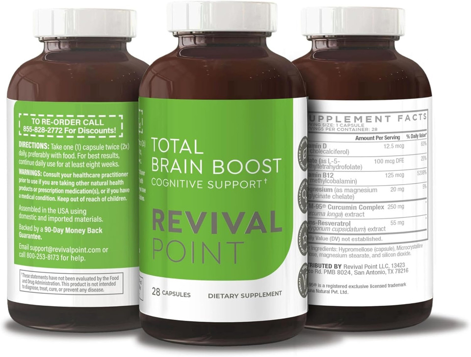 Total Brain Boost Supplement - 1 Bottle