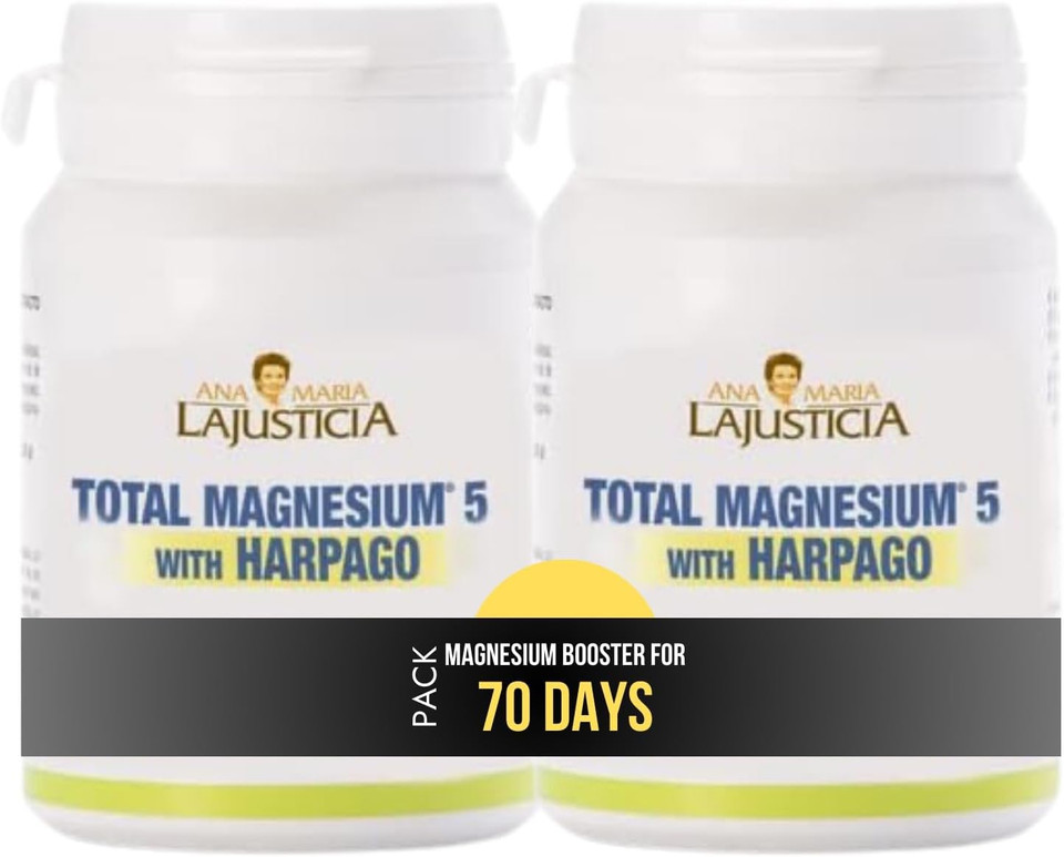 Total Magnesium 5 With Harpago 70 Tablets By Ana Maria Lajusticia - Gluten Free And Vegan Friendly (2)