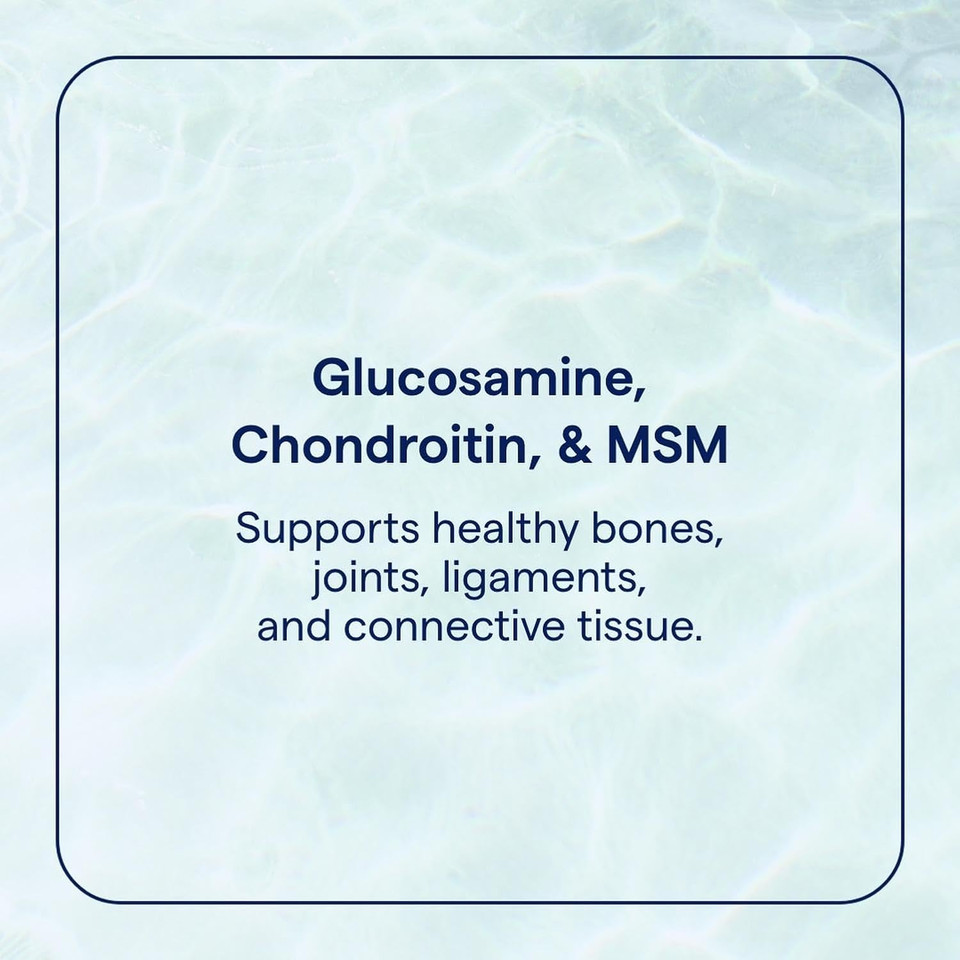 Trace Minerals Glucosamine/Chondroitin/Msm - Liquid Supplement Aids Body Mineral Health - Support For Bone Strength & Joint Health - Mobility Support Supplement - Natural Blueberry Flavor, 32 Fl Oz