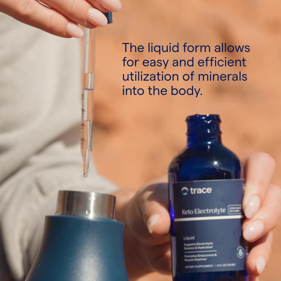 Trace Minerals Keto Electrolyte Drops - Support Muscle & Nerve Health - Electrolyte Nutrition Supplement To Aid Hydration & Fitness - Exercise Supplement With Magnesium - 4 Fl Oz (24 Servings)